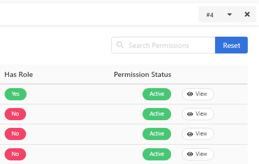  Activate/ Deactivate Permissions 